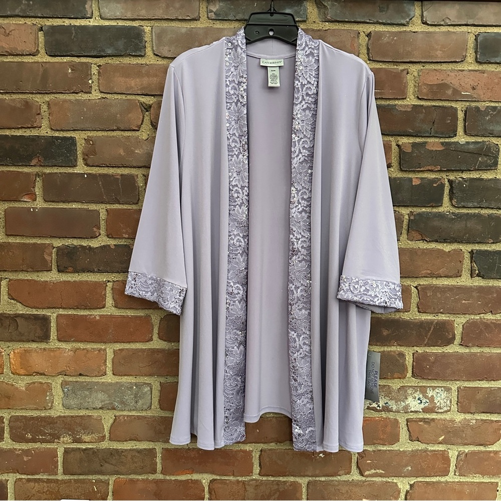 Catherines Open Front Jacket Sequined Embellished… - image 1